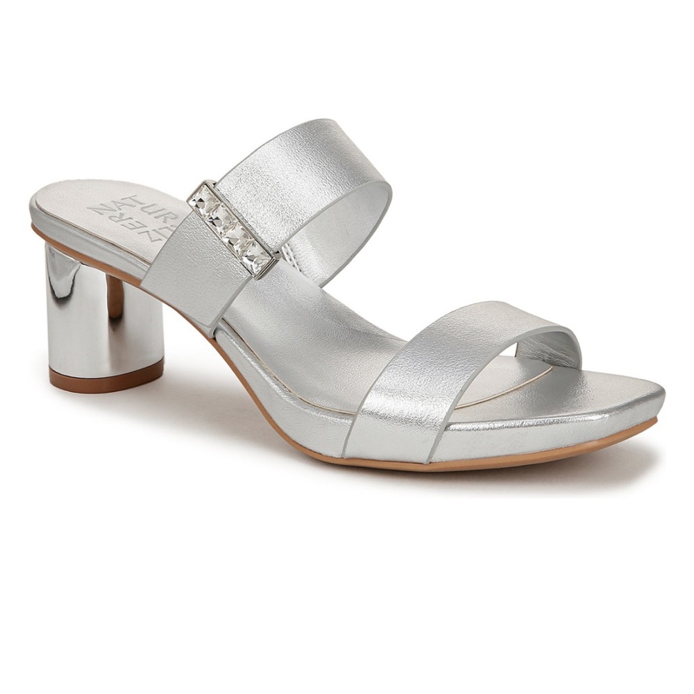 Naturalizer Women's Ida 2 Square Open Toe Slide Dress Sandals- Size 8